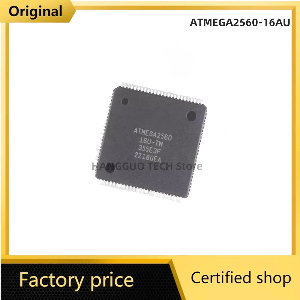 2pcs/Lots  Brand new  Original ATMEGA2560-16AU ATMEGA2560 TQFP-100 IC Chip