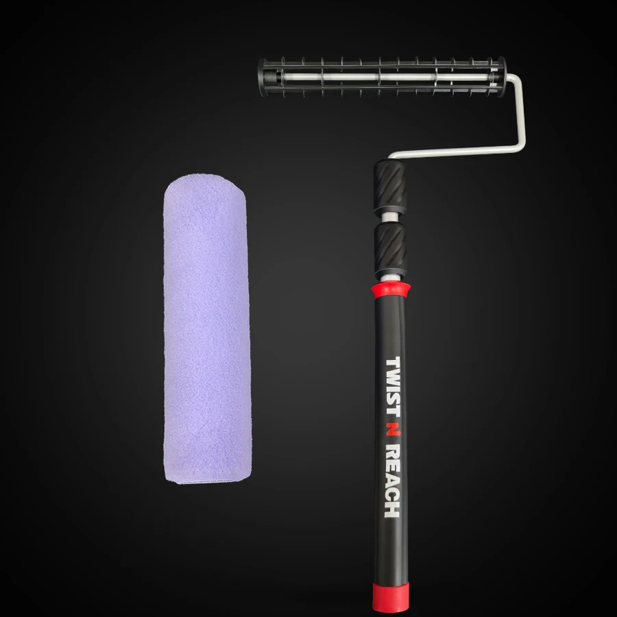 Rolo de pintura estilo gaiola de poliéster LP tecido de 9 polegadas x 1,5 polegadas de 10 peças, pelúcia média;