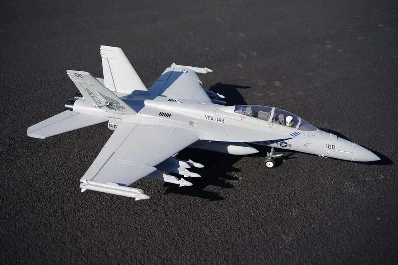 FMS EDF Jet 70mm F-18F Super Hornet V2 PNP RC Fighter High Detail CNC Gear KV1900 Brushless Motor