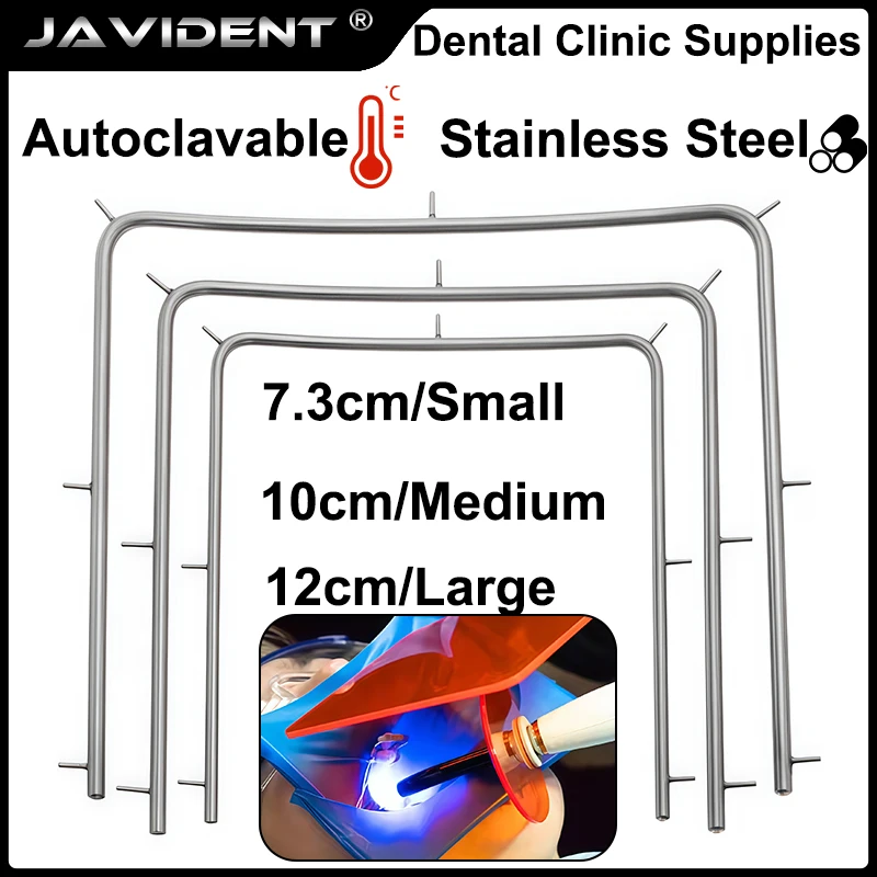 3Pcs Stainless Steel Rubber Stamp Punching Jig for Dentistry; Facebow Support and Filling Aids; Dental Restoration Tools