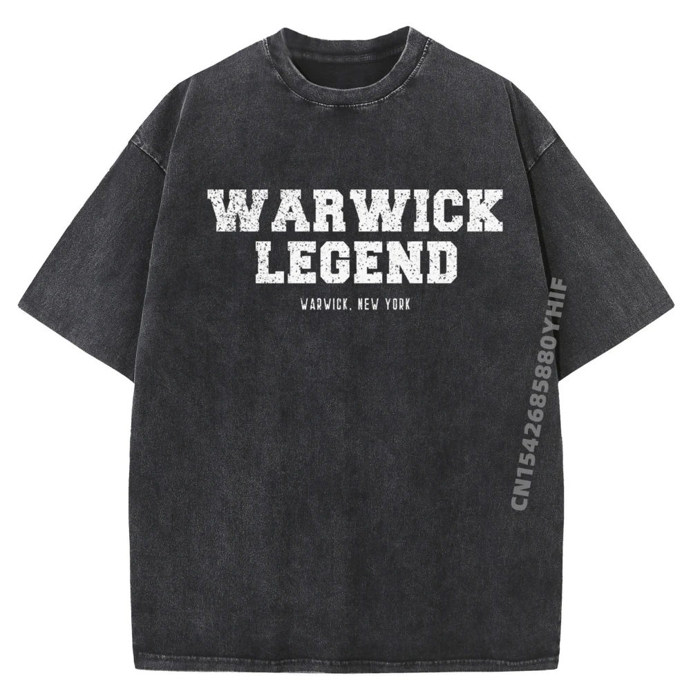 

Mens Tshirt Warwick Legend Black T Shirt Breathable Funny Gifts Streetwear Washed Shirt Mens Graphic Tshirt