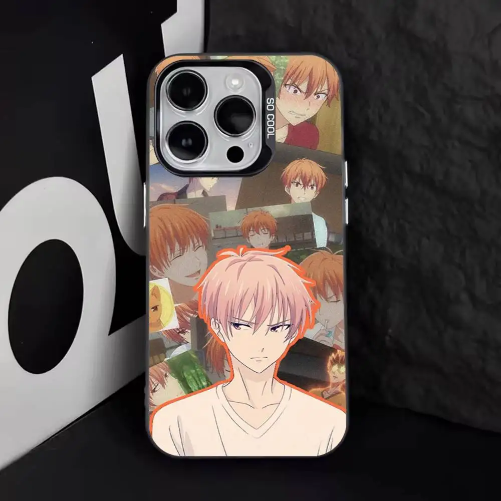 F-Fruits B-Baskets Anime لهاتف iPhone 11,12,13,14,15,16,17,Pro,Max,Plus,E,Air,Mini Phone Case IMD Matte Black #5