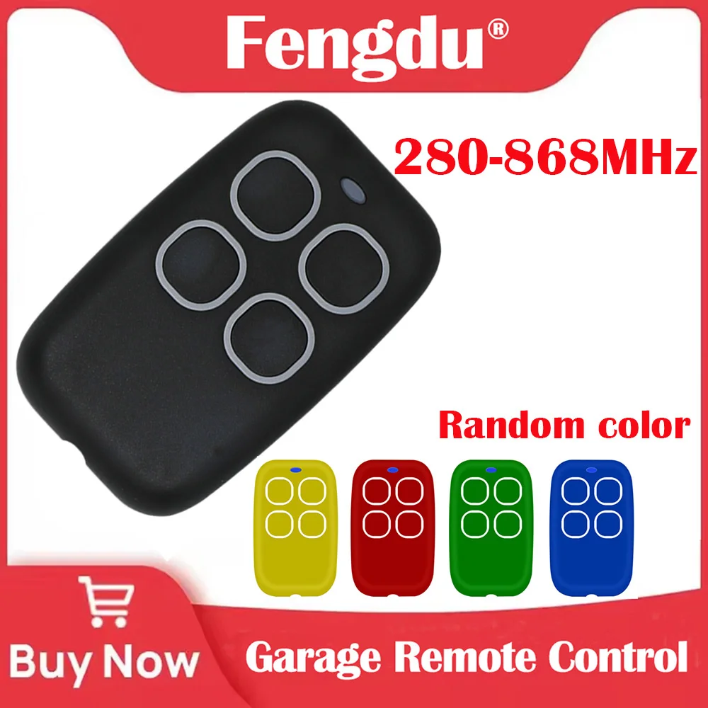 

Многочастотный 280-868 м пульт дистанционного управления устройством открывания гаражных ворот беспроводной пульт дистанционного управления 433 МГц передатчик дверной контроллер автомобильный ключ