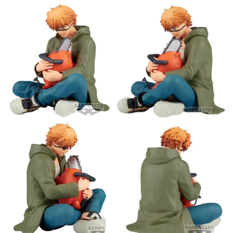 New Bandai Banpresto Break Time Chainsaw Man Power Denji Anime Figures Toy Character Model Toy Ornaments Hand-made Gifts