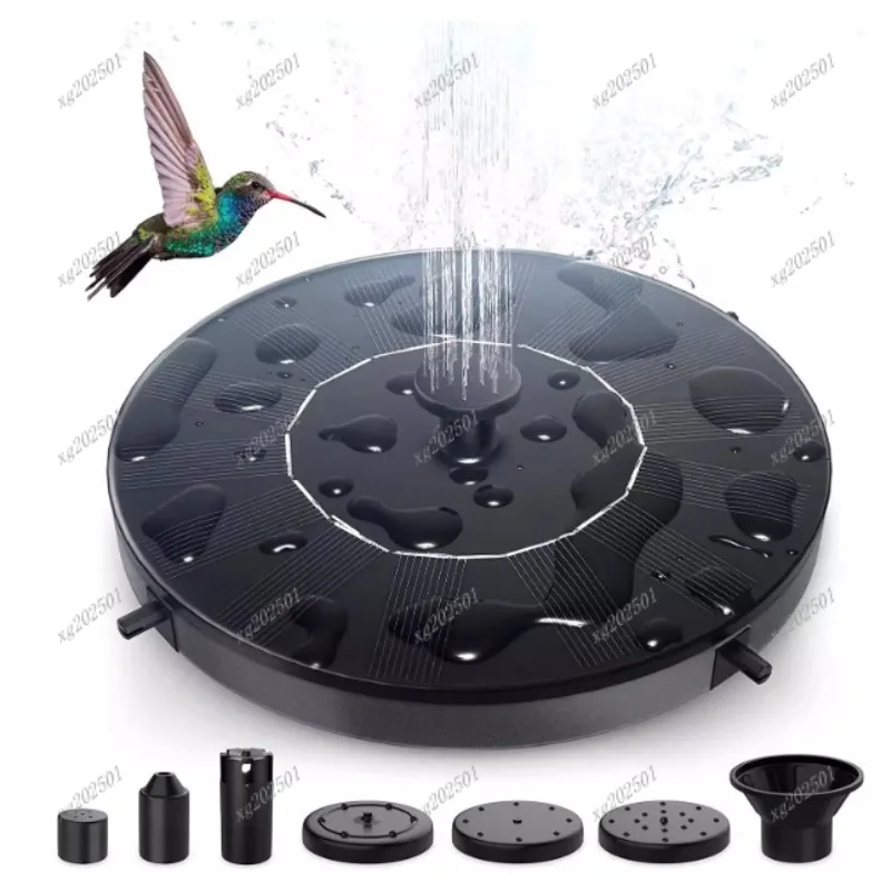 

Наружный солнечный фонтан для птичьей ванны — круглая плавающая водная функция с легким насосом для фонтана для бассейна (в наличии)