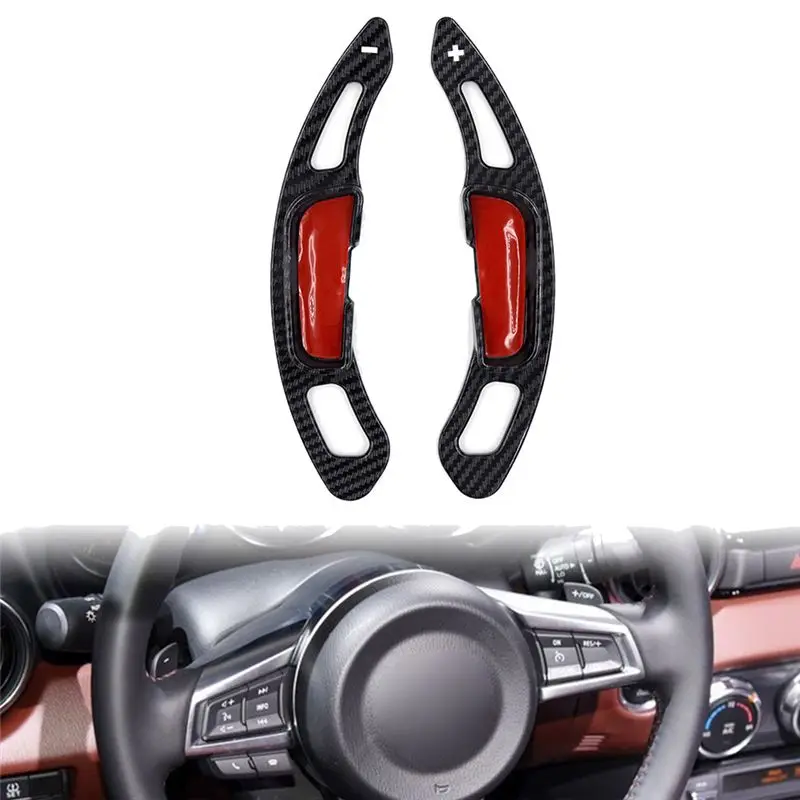 1 Pair Car Steering Wheel Shift Paddle Shifter Extension For Mazda 3 6 CX-3 CX-4 CX-5 MX-5-A02G