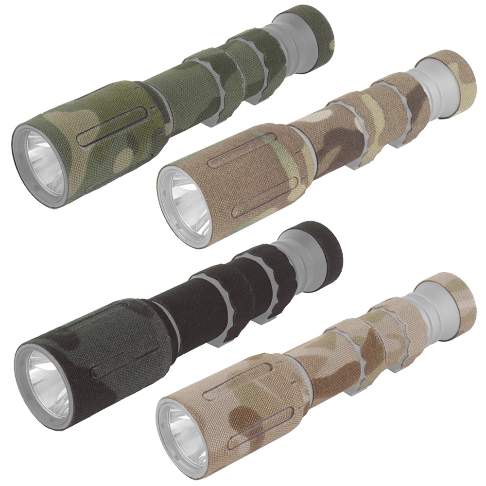 PLH V2 Tactical Flashlight Sticker Camouflage Patch Tape For Surefir  M-PLH Hunting Airsoft Scout Lights Wrap Protect Cloth