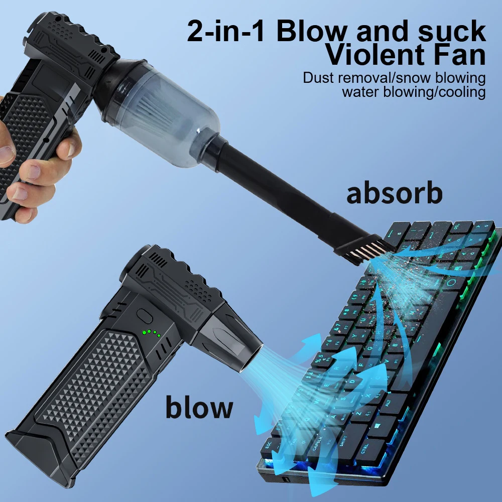 

Cleaning Blower Tool 400000RPM Blowing Snow Blow and Suction 2 in 1 2025 Turbo Jet Fan Violent Fan Electric Air Duster Portable