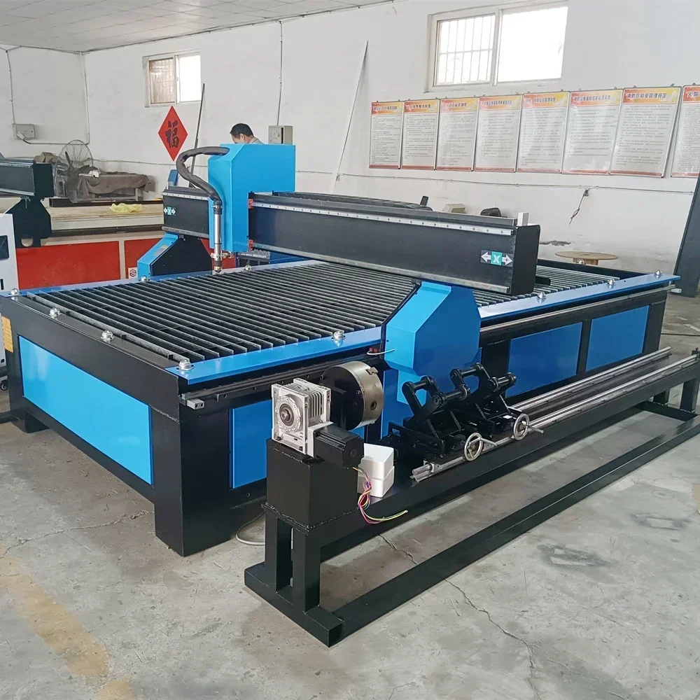 New Business Metal Steel Cutting Machine 0-35mm China Huayuan Plasma 120A 200A Steel Plasma Cutting Machine For Metal Tube