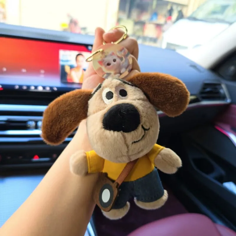 Miniso Cooles Paar Cartoon Welpe Plüschpuppe Schlüsselanhänger Kreative süße Tasche Ornament Bestes Geburtstagsgeschenk Weihnachtsgeschenk für Freunde