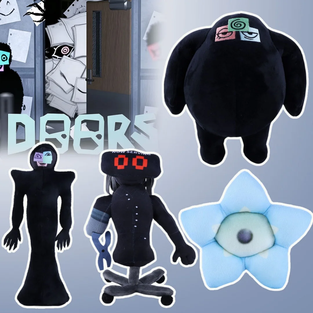 New Doors Plush Toy The Archives Game Surrounding Drone Ransom Alma Forget Me Nots Soft Stuffed Doll Birthday Xmas Gift for Fans
