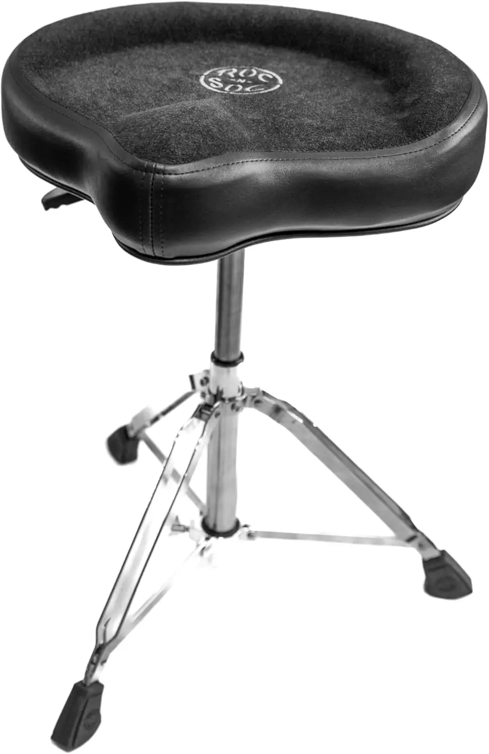 Gas Drum Throne with Original Saddle, Black