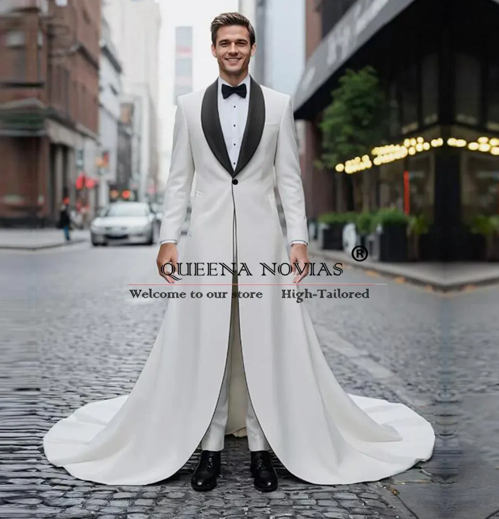 Unique Designer Groom Wedding Suits Grey Plaid Prom Blazers Customized 2 Pieces Double Breasted Jacket Pants costumes homme