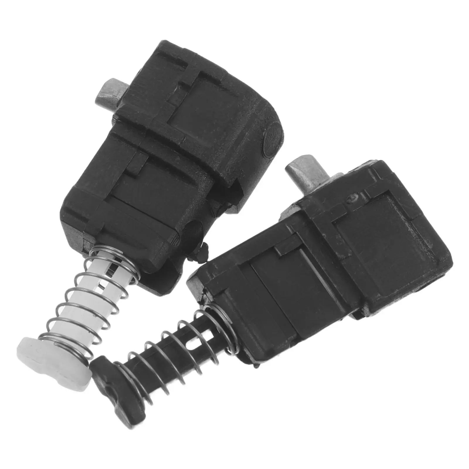 2Pcs Heavy-Duty Metal Telescopic Luggage Handle Replacement Clip with Push Button Lock for Suitcase Repair Travel Bag Handle