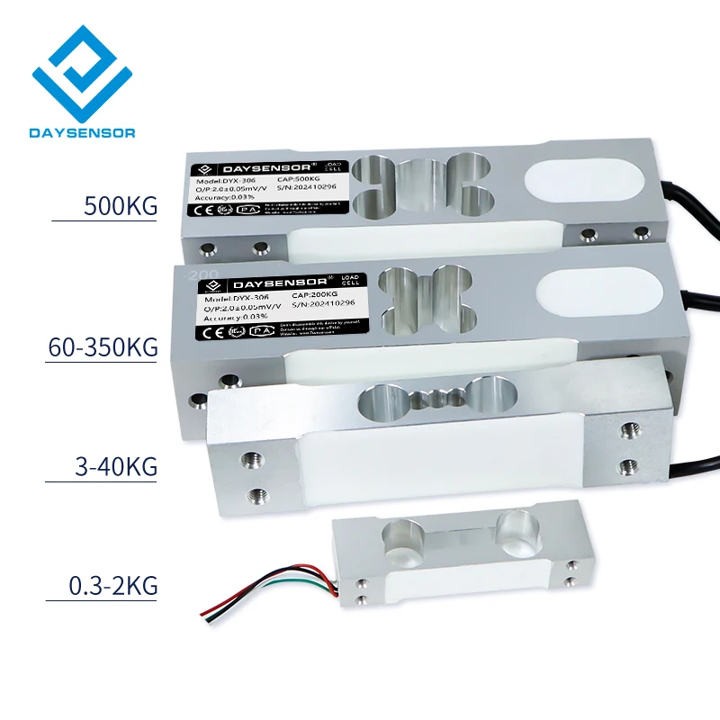 

DYX-306 Load cell Single Point Shear Beam Weighing Sensor 300g 1KG 40kg 1ton 5T Aluminum lloy Easy to Install