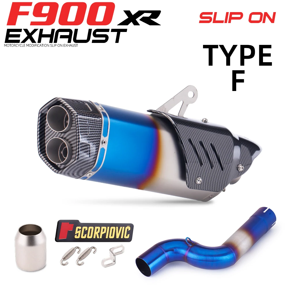 

Motorcycle Exhaust Accesorios F 900 R XR Motorcycle Exhaust Escape Systems Modify Mid Link Pipe Fit For F900R F900XR 2020-2024