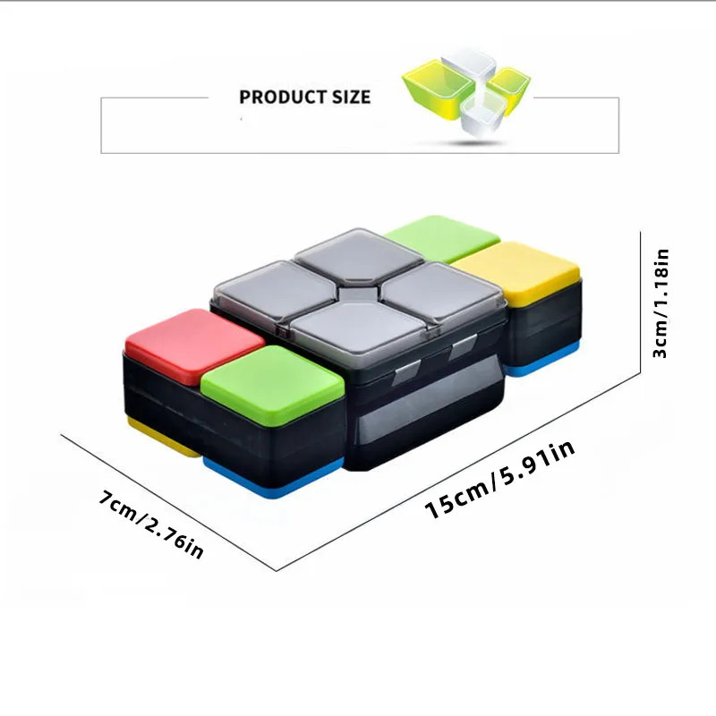Oonies Flipslide Game, Electronic Handheld Game | Flip, Slide, and Match the Colors to Beat the Clock - 4 Game Modes - Multiplay