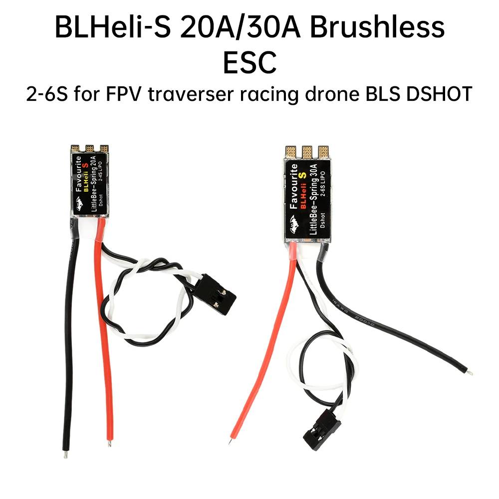 

Модуль переключателя регулятора скорости ESC BLHeli S, 20A/30A 2-4S для гоночного дрона FPV QAV210 250 280