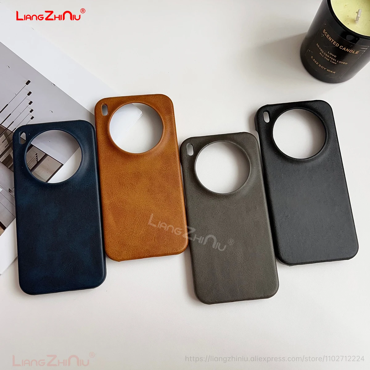 

Винтажный полупакет из воловьей кожи для Vivo X300 Pro, устойчивый к пятнам защитный чехол для Vivo X300, кожаная задняя крышка для телефона