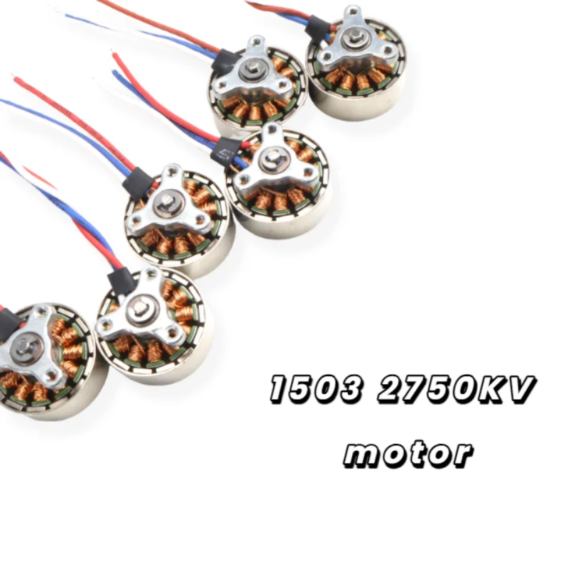 선택된 재료 1503 항공기 2S-3S 2MM 샤프트 2750KV 미니 18MM 3상 브러시리스 모터 RC 드론 FPV 쿼드콥터 항공기 엔진