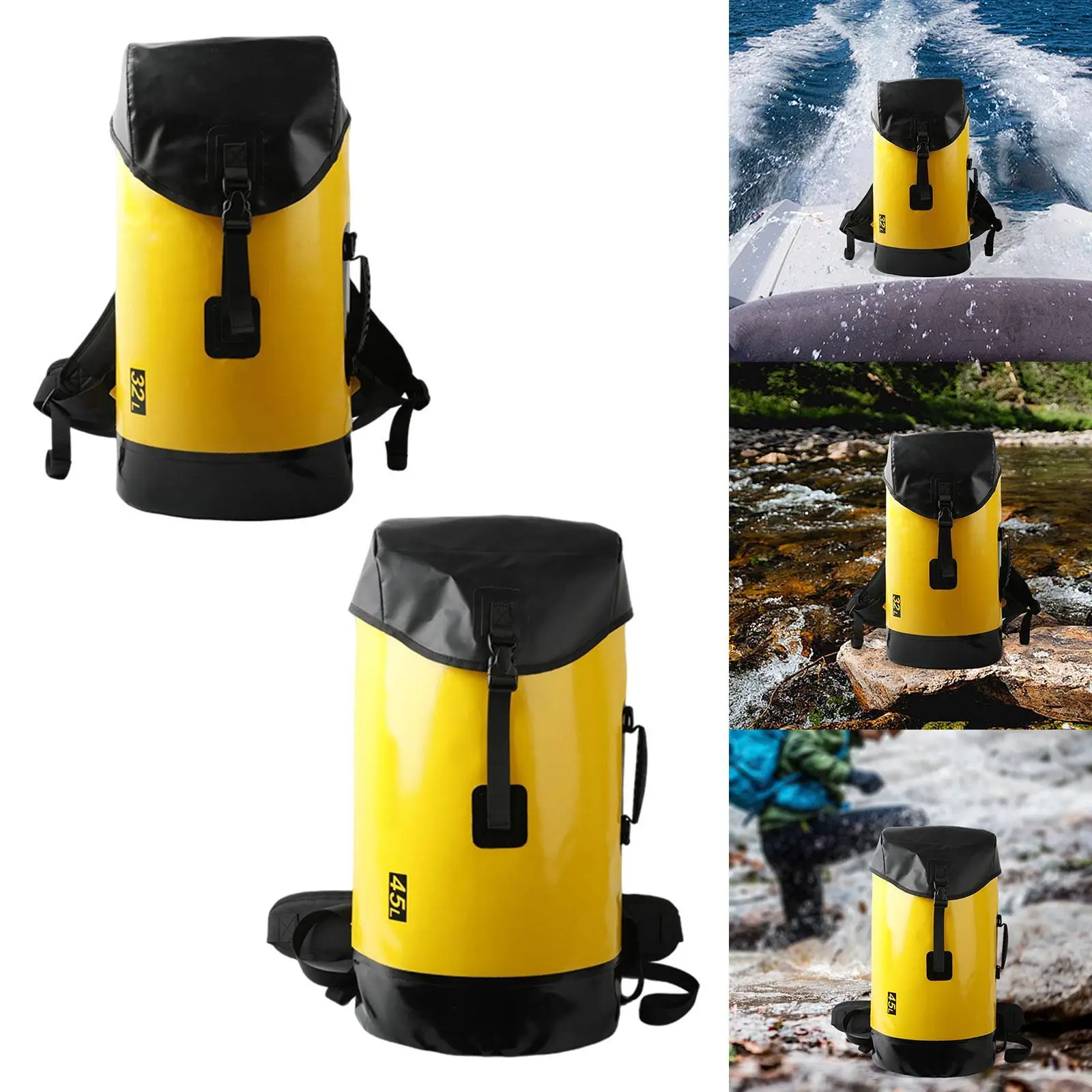 

Waterproof Dry Bag Waterproof Backpack Portable Lightweight Dry Sack Storage Bag for Sailing Surfing Outdoor Camping Kayaking