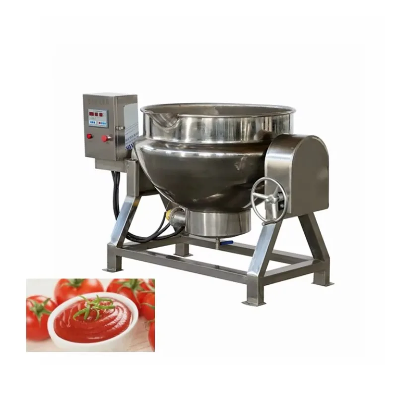 

Cheap Stainless Steel Industrial Cooking Pot 200L Electric Heating Jacketed Kettle