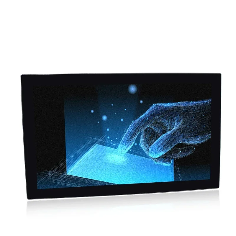 

21.5" projected capacitive multi touch industrial display aluminum front bezel true