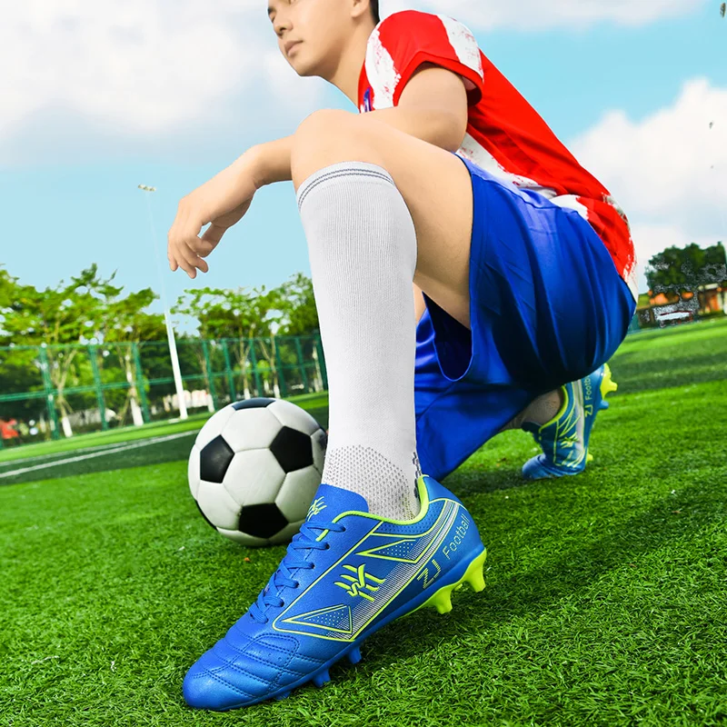 New Cross-Border Men's Football Shoes for Mens And Girls TF Broken Nail AG Long Nail Competition Training Sports Shoes