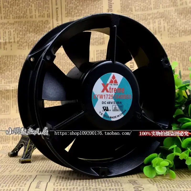 For Wonsan XTREME XYW17251048BSS 48V 3A 17CM 17251 Round Cooling Fan