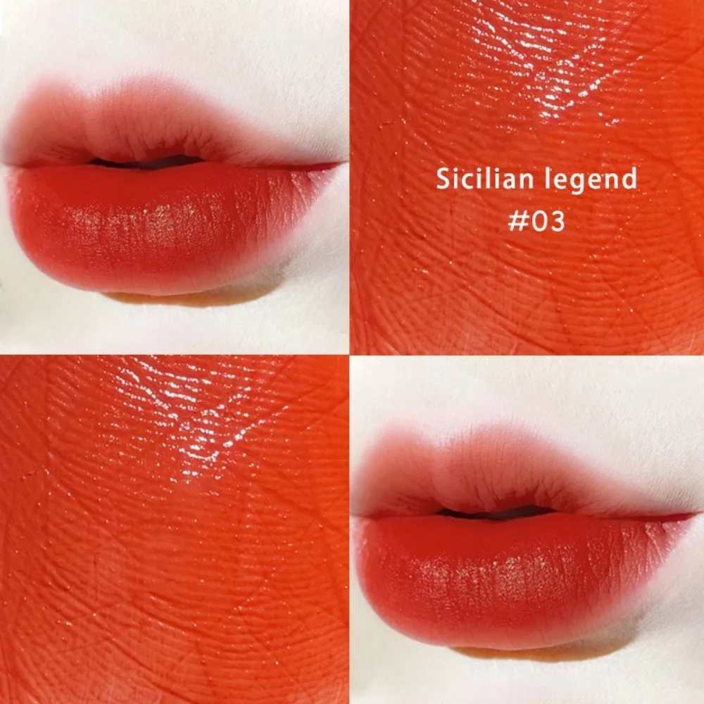 Cosmetici Velluto Tubo rosso opaco Smalto per labbra Impermeabile Non facile da sbiadire Lucidalabbra Tazza antiaderente Rossetto liquido a lunga durata