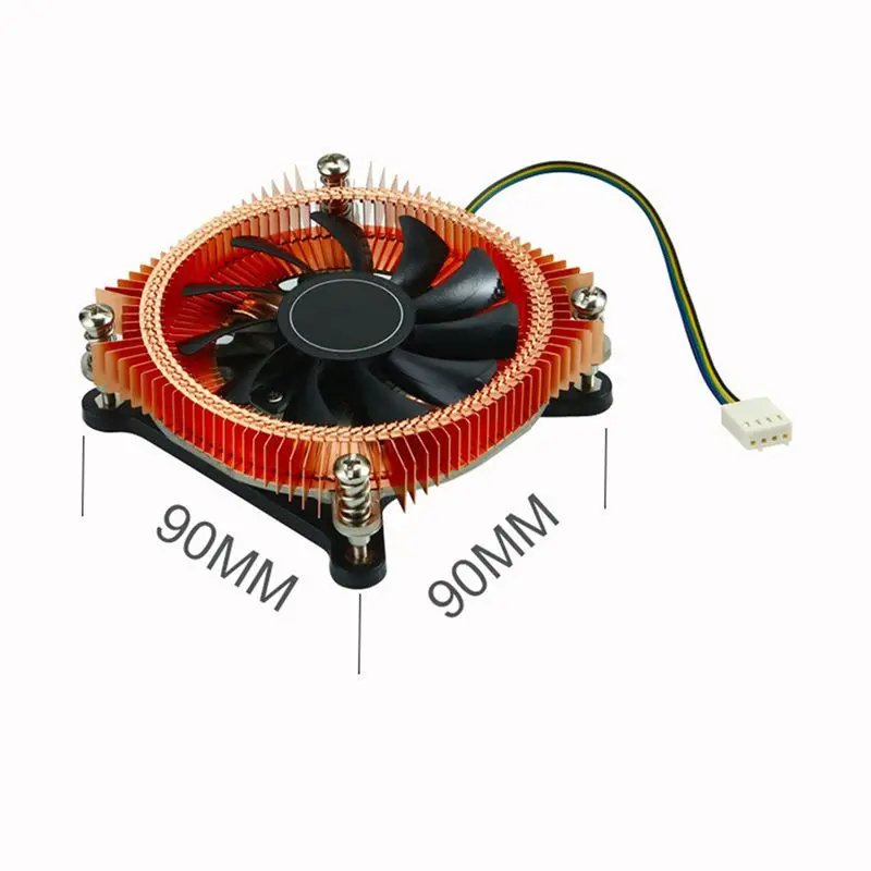 N35R-2X All-Coppe CPU Radiator HTPC Chassis Silent Fan CPU Temperature Control Ultra-Thin Radiator Mini Chassis