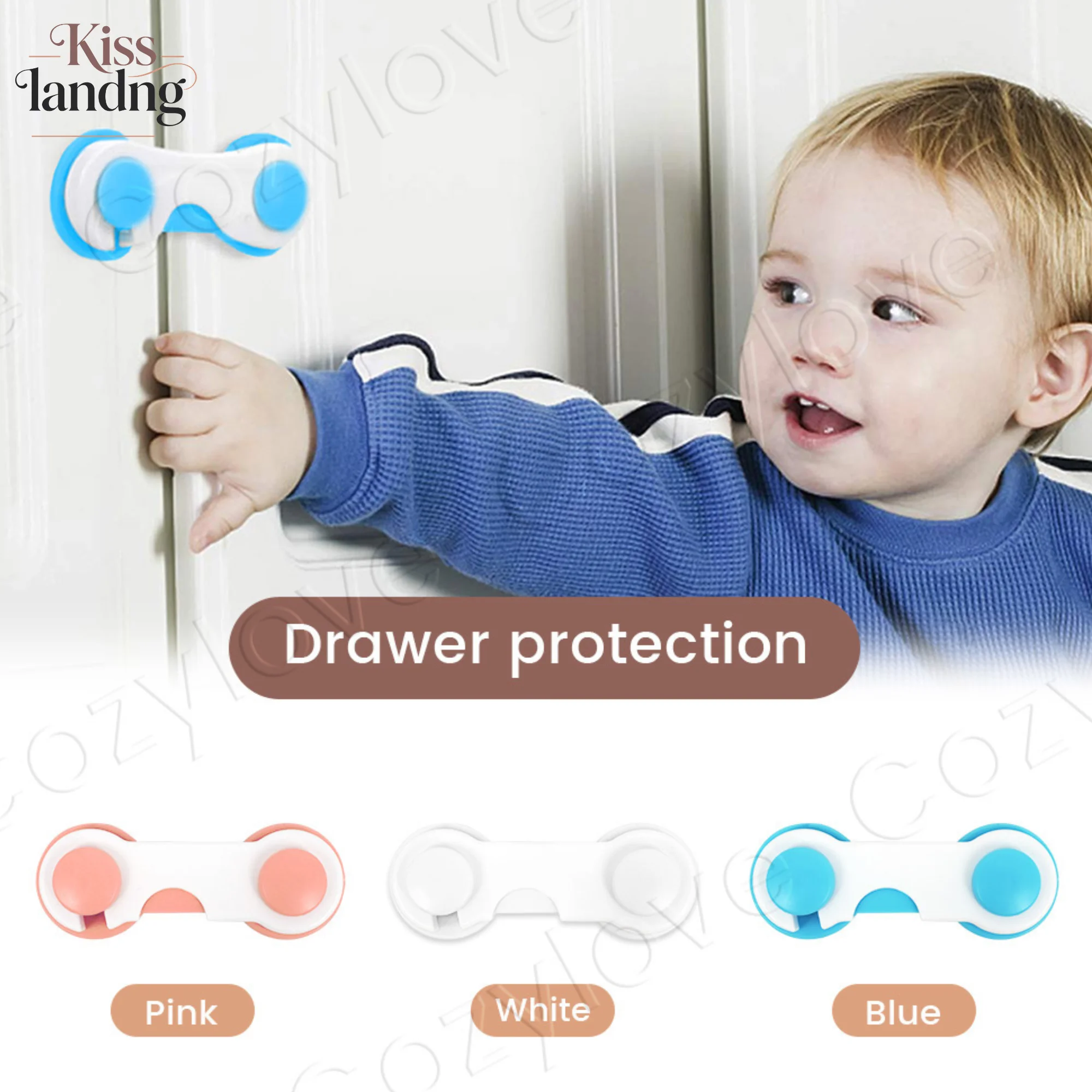 

Замки для ящиков с защитой от детей | Замки для детской безопасности на 3 цвета, без сверления, на клейкой основе, для ящиков, шкафов и дверей