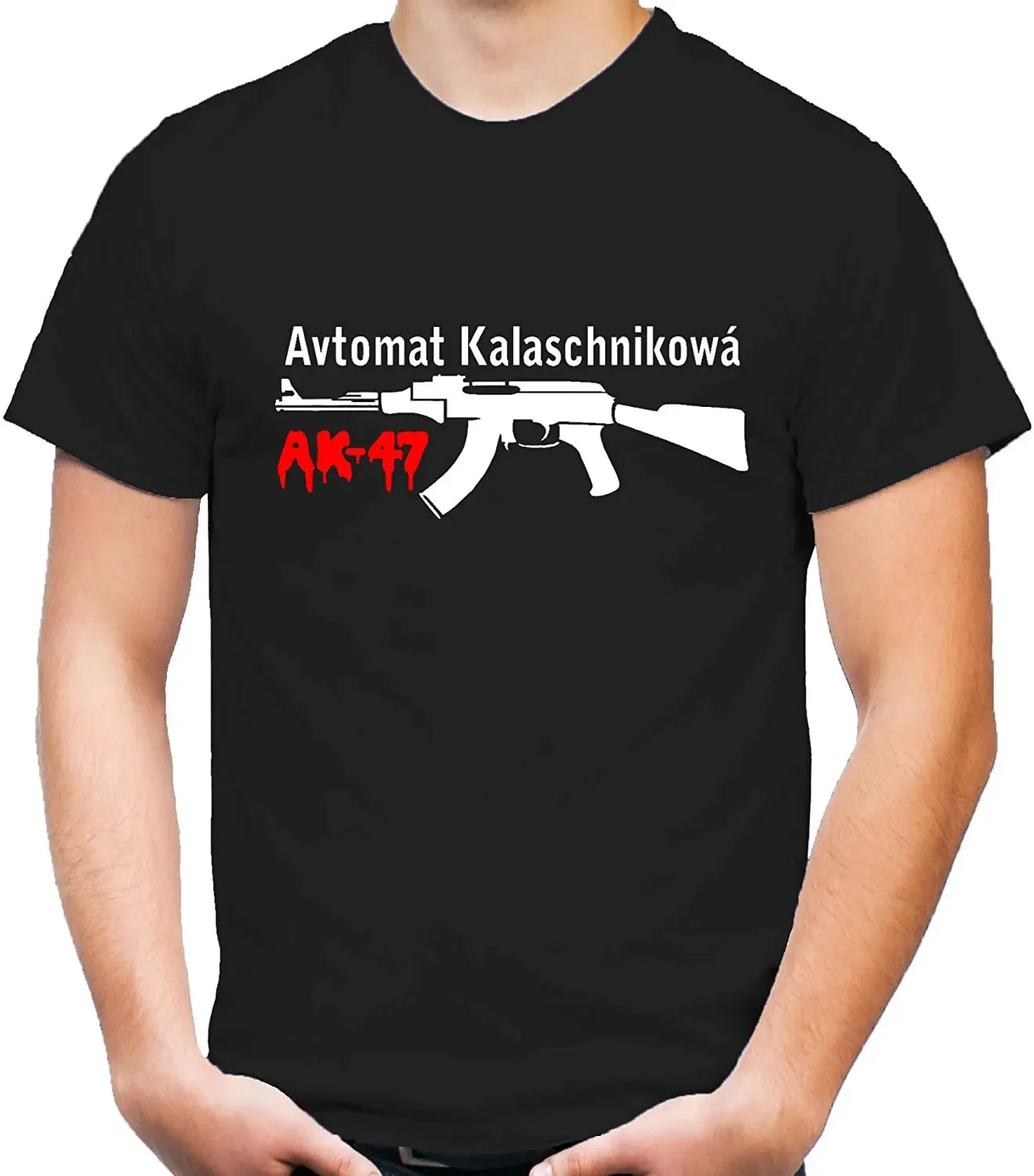 Soviet Avtomat Kalaschnikow Russia AK 47 Assault Rifle T Shirt. Short Sleeve 100% Cotton Casual T-shirts Loose Top Size S-3XL