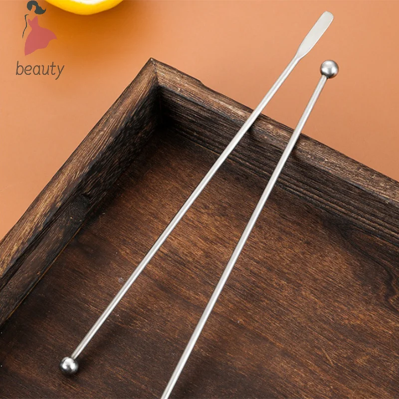 1PC Steel Nail Art Stirring Rod Gel Picker Tool For Powder Liquid Glue Rhinestone Acrylic UV Gel Mixing DIY Jewelry Accessories