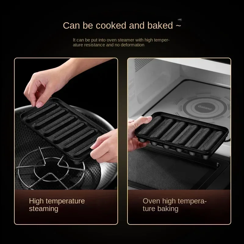 Household Kitchen Stainless Steel Sausage Mold Children\'s Hot Dog Making Mould DIY Baked Ham Sausage Maker Box