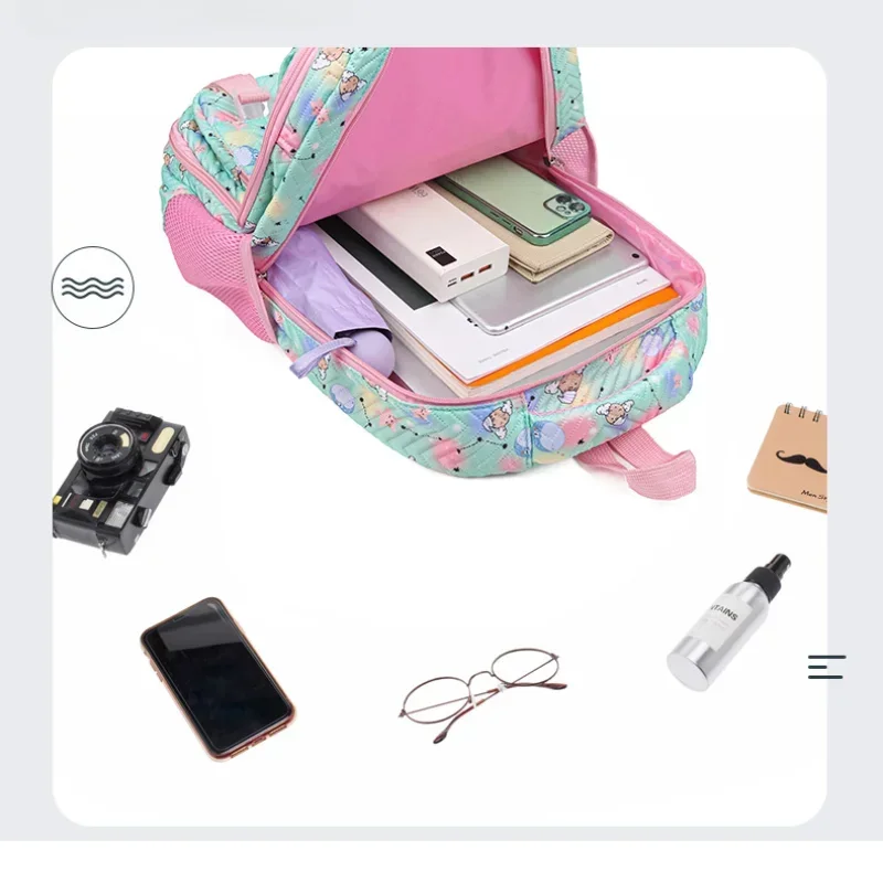 Mochila escolar de gran capacidad para adolescentes, Bolsa Escolar de fresa bonita, bolsa de viaje informal multifunción para ordenador portátil, nueva