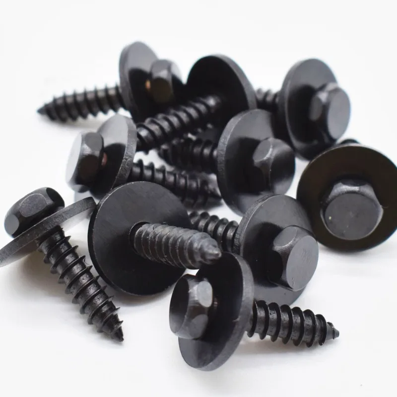 

100Pcs High Strength Plastic Engine Guard Nut/Screw For Auto General Car Fender Bumper Cross Head Screw Car Tool Accessories