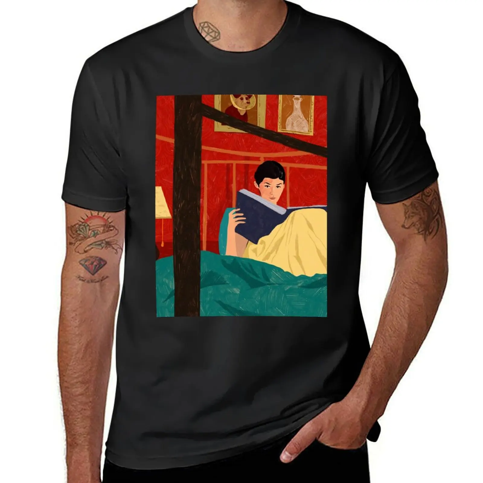 Amelie Poulain - Movie Illustration T-Shirt customs vintage clothes mens funny t shirts