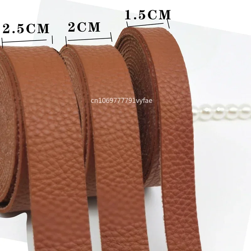 4.5Meters DIY Leather Crafts Straps Strips for Leather Accessories Belt Handle Crafts Making 1.5/2.5cm Wide Durable Sturdy