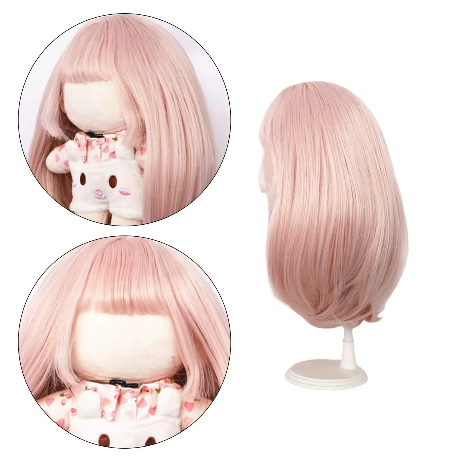 

BJD Doll Wig Fashion Replacement Wig Sturdy Handmade Doll Accessories Long