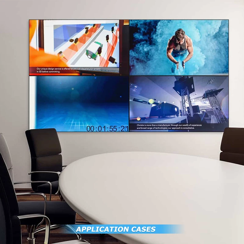 TV Studio 55 Inch LCD Video Wall Horizontal Vertical Wall Mounted Digital Signage Touch Screen Advertising Display - view 5