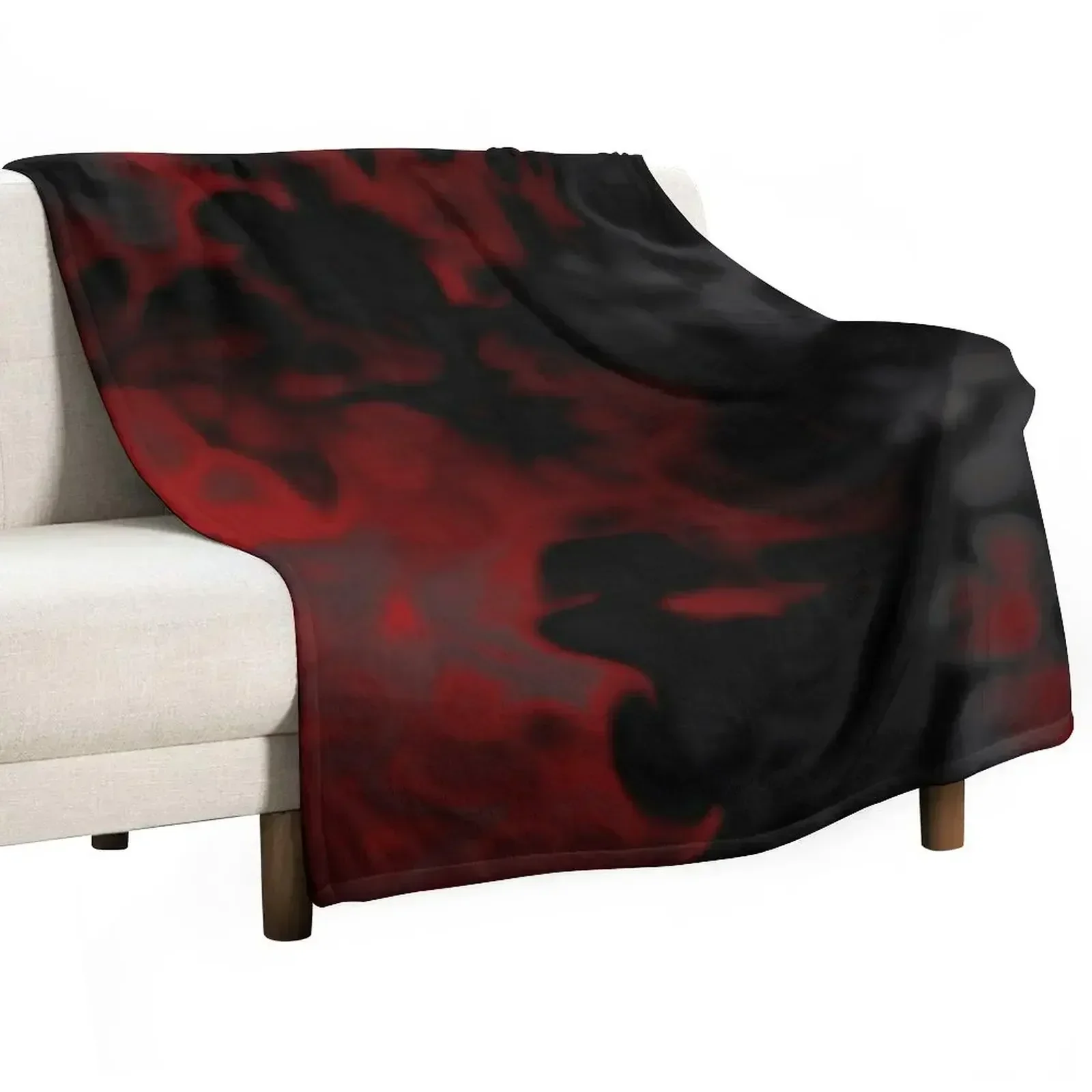 black red and gray Throw Blanket funny gift Luxury St Hair for winter Luxury Thicken Shaggy Blankets