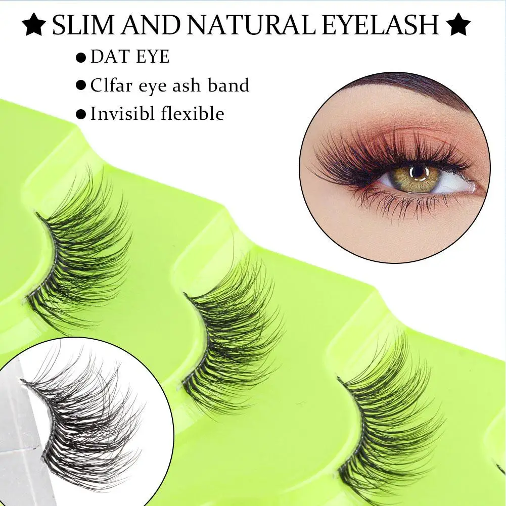 

Half Lashes Mink Eyelashes Natural Soft Cat Eye False Lashes Mink Long Eyelashes Extension Makeup Wispy Eyelash Lashes Fake M4C5