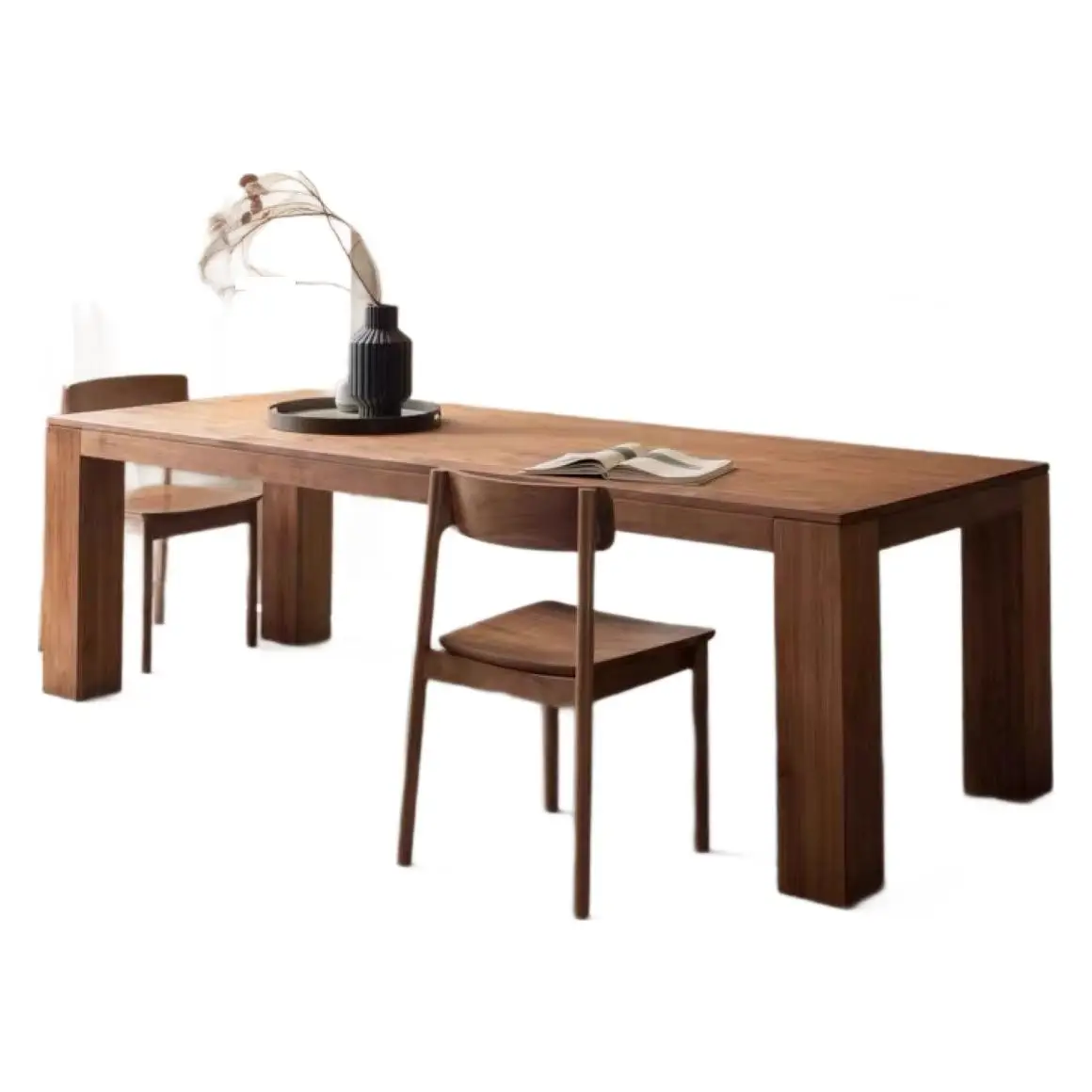 

Modern and simple, imported old teak, solid wood dining table, small apartment