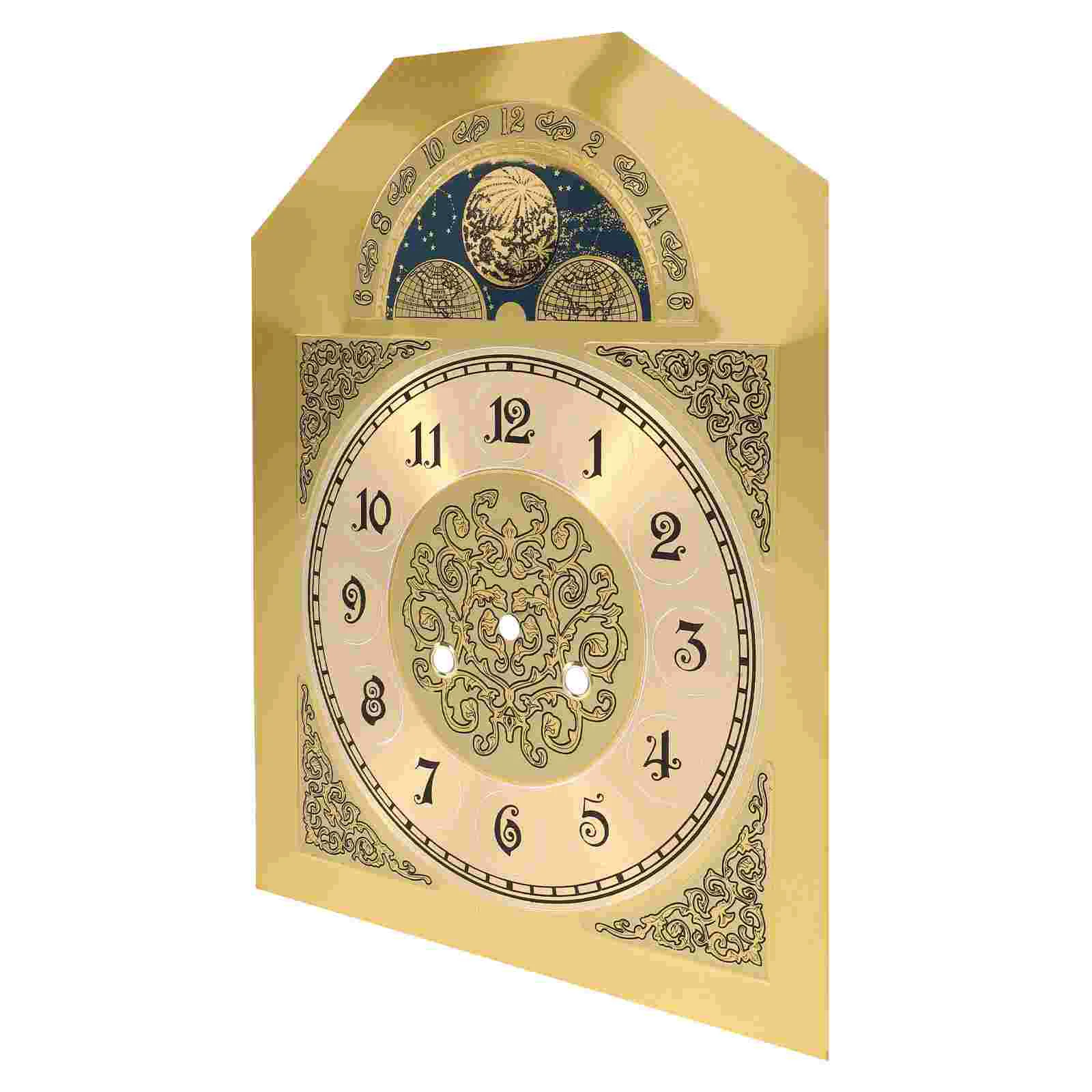 Wall Clock Accessories Metal Face Quartz Dial Numerals Mechanical Watch Disc Parts DIY