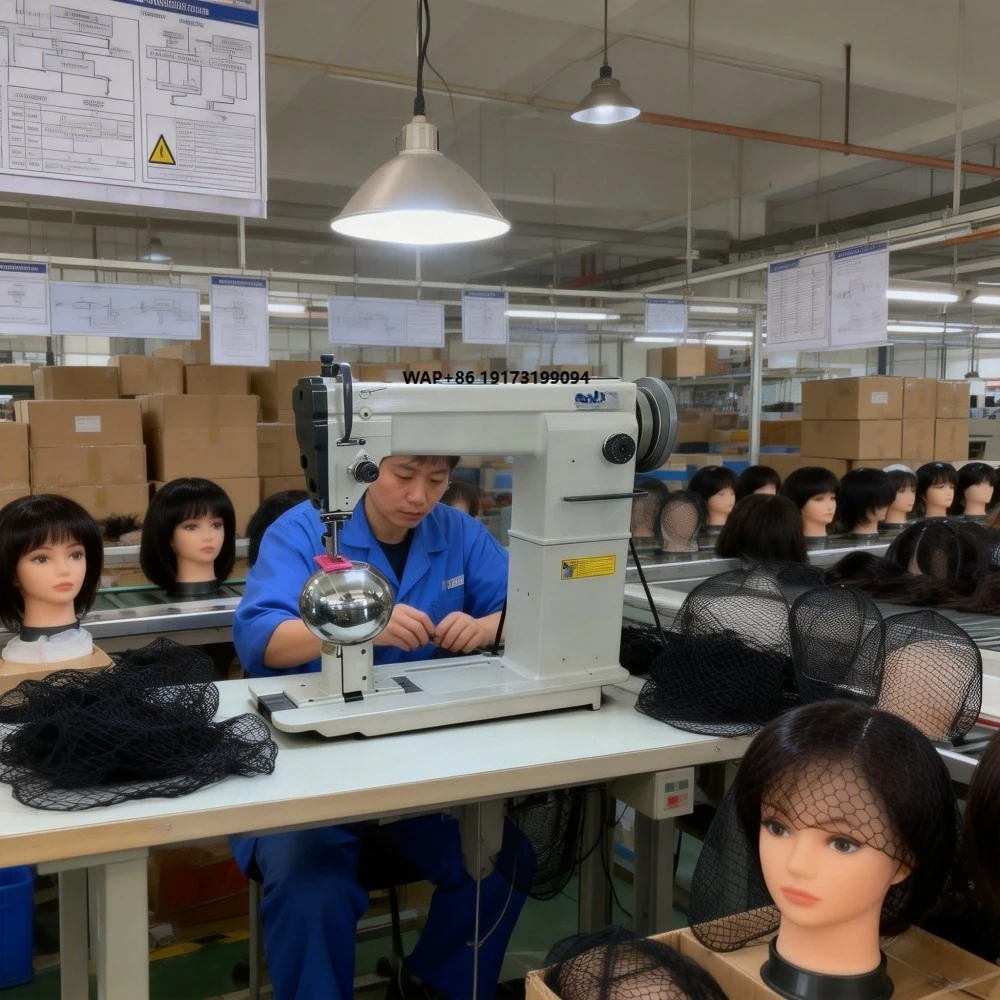 Industrial Human Hair Wig Making Sewing Machine Single Post-type High-head Wig Sewing Machine