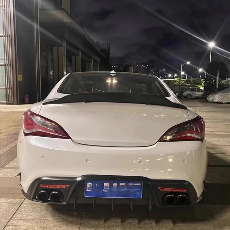 

Brilhante De Fibra De Carbono Asa Traseira R Estilo Spoiler, FRP Acessórios para Hyundai Genesis Coupe, 2009, 10, 11, 12 Anos