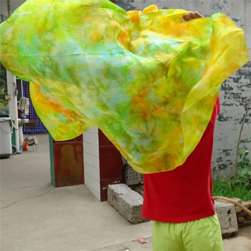

100% чистый шелк Tie Dye с цветочным принтом для танца живота, шелковая вуаль 250*114 см, шарф с ручным покрытием, шаль, красочный, розовый, синий, струящийся, легкий вес, реквизит