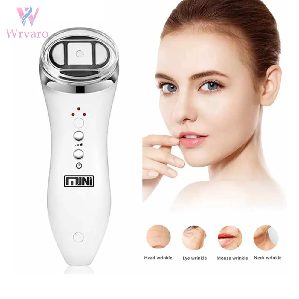 

Mini HIFU Fadiofrecuenc Ultrasound Facial Machine EMS Ultrasonic Rejuvenation Tighten Lifting Therapy Skin Care LED Anti Wrinkle