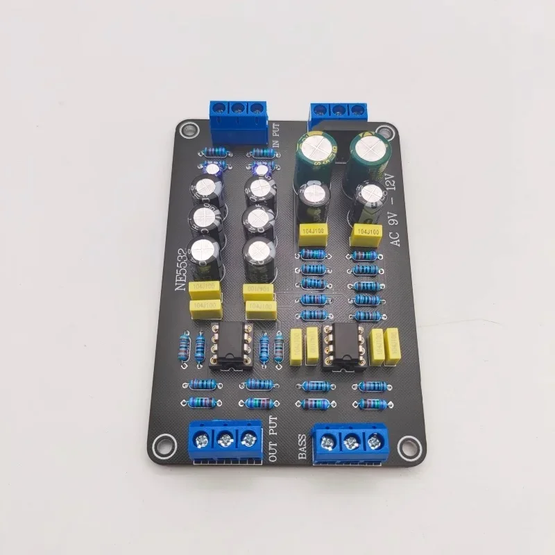 1PCS 160Hz 2 Way Electronic Active Crossover NE5532 Preamp Linkwitz Riley Filter Frequency Divider Module Board DIY